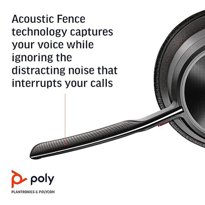 Auriculares estéreo inalámbricos Poly Voyager Focus 2 UC con soporte 77Y87AA