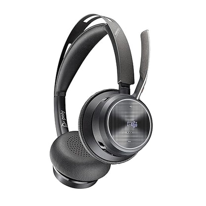 Auriculares estéreo inalámbricos Poly Voyager Focus 2 UC con soporte 77Y87AA