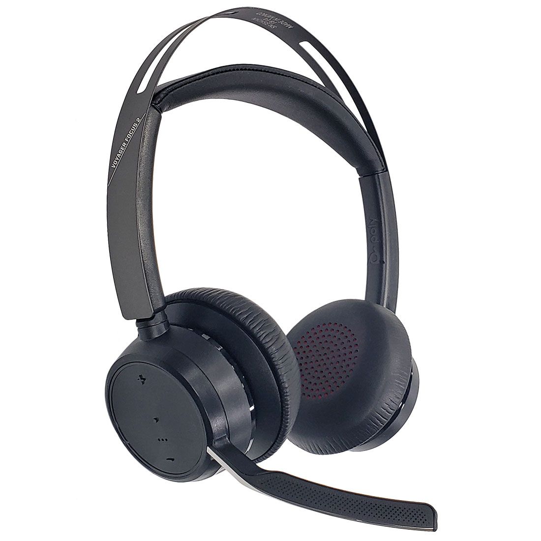 Auriculares estéreo inalámbricos Poly Voyager Focus 2 UC con adaptador USB-A 213727-01
