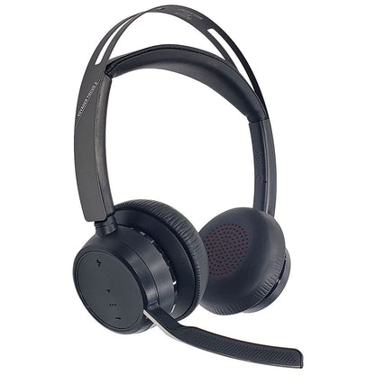 Auriculares estéreo inalámbricos Poly Voyager Focus 2 UC con adaptador USB-A 213727-01