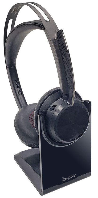 Auriculares estéreo inalámbricos Poly Voyager Focus 2 UC con adaptador USB-A 213727-01