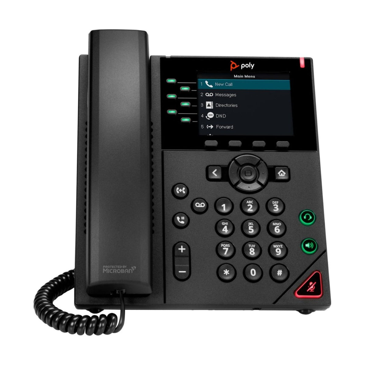 Poly VVX 350 IP Desk Phone with HD Voice and Dual Ethernet 2200-48830-025 — view 3