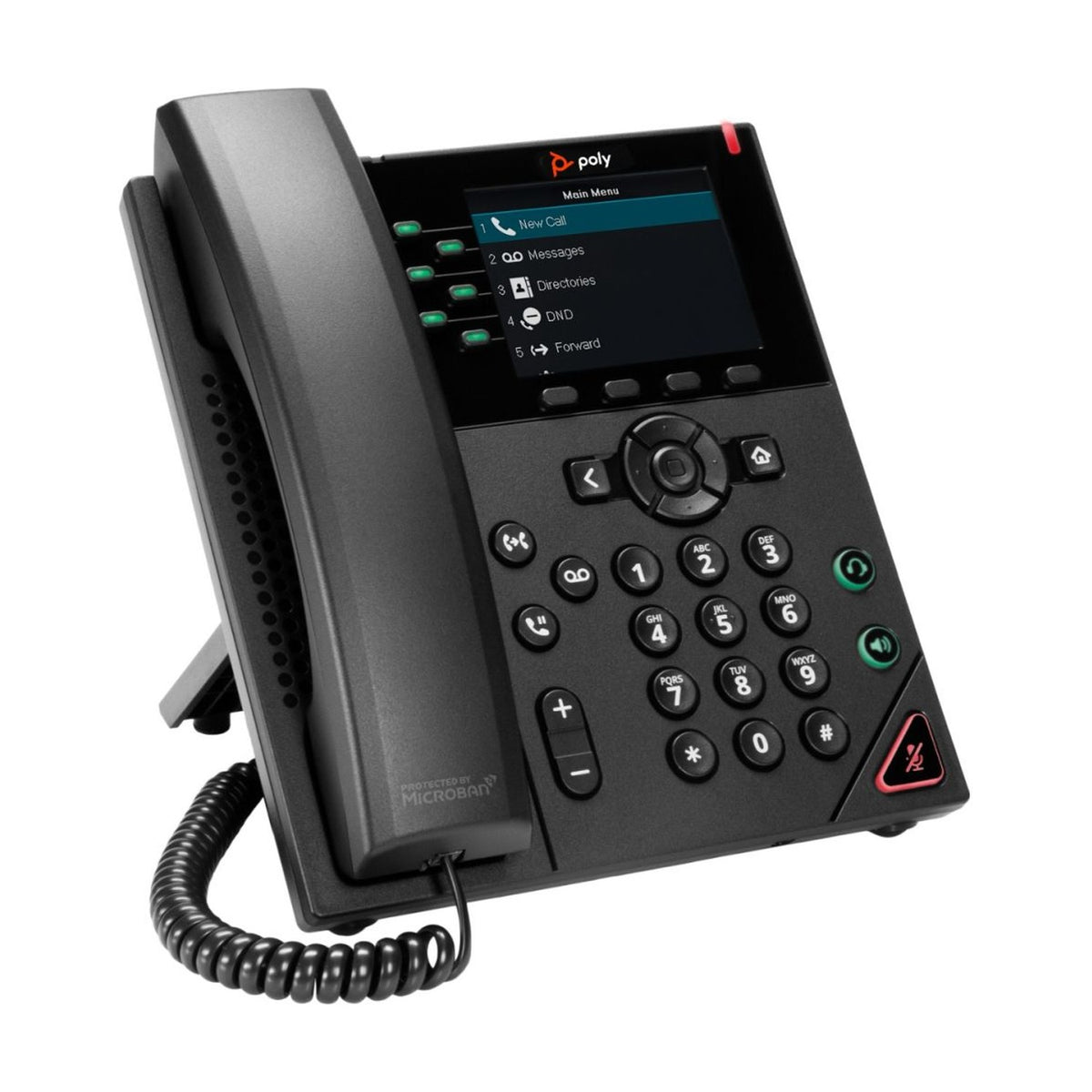 Poly VVX 350 IP Desk Phone with HD Voice and Dual Ethernet 2200-48830-025