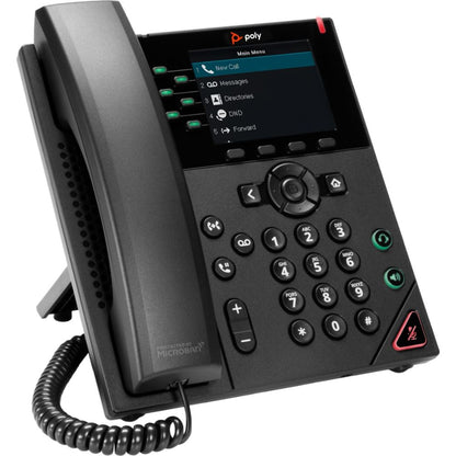 Teléfono de escritorio IP Poly VVX 450 con voz HD y Ethernet dual 2200-48830-025