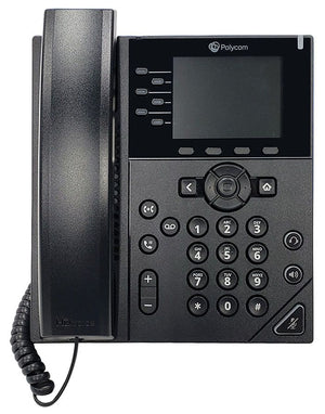 Teléfono de escritorio IP Polycom VVX 350 de seis líneas para empresas 89B68AA