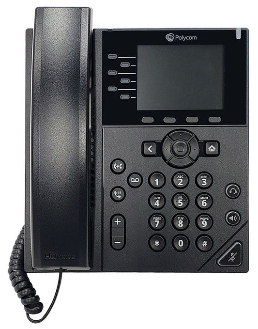 Polycom VVX 350 IP桌面电话 六线路商务电话 89B68AA