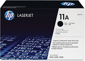 New, Pre-Owned - HP 11A Standard-Yield Black LaserJet Toner Cartridge, Q6511A