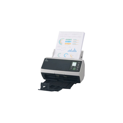 Ricoh fi-8190 colour duplex document scanner with documents in the feeder