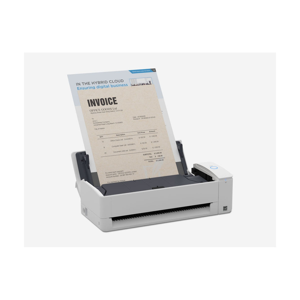 Fujitsu Ricoh IX-1300 Duplex Document Scanner 30ppm PA03805-B005 — view 3