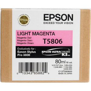 New, Pre-Owned - Epson T5806 Light Magenta 80ml Ink Cartridge