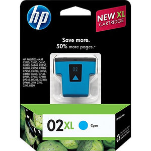 New, Pre-Owned - HP 02XL (C8730WN) Cyan Ink Cartridge