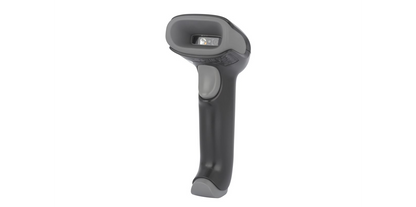 Honeywell Voyager XP 1472g cordless 1D/2D barcode scanner in black, manufacturer product photograph