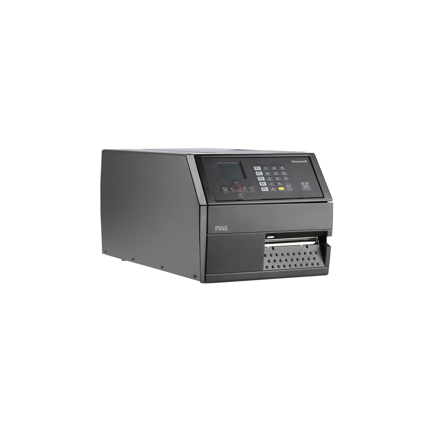 Honeywell PX45A industrial label printer, right angled view