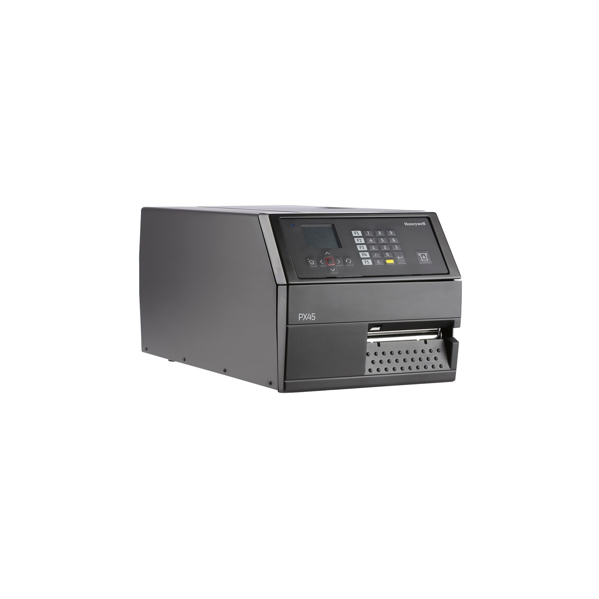 Honeywell PX45A industrial label printer, right angled view