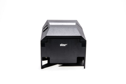 Star Micronics TSP143IVUE grey receipt printer, rear of the housing