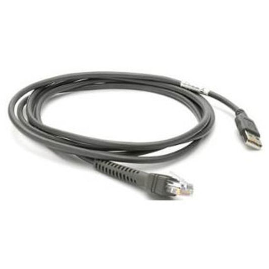斑马 7 英尺屏蔽 USB 线缆，用于增强数据传输 CBA-U21-S07ZBR