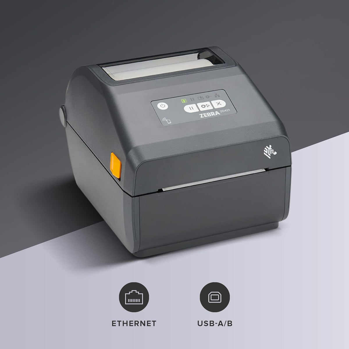 Zebra ZD421 Desktop Direct Thermal Label Printer 203 DPI USB Ethernet ZD4A042-D01E00EZ — view 2