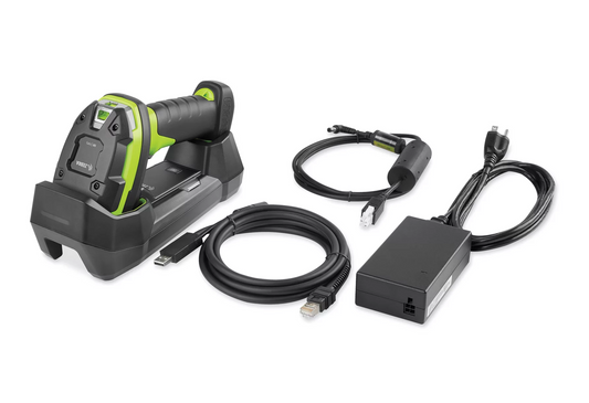 Escáner Zebra Ds3678 Sr 1D/2D con cable USB y fuente de alimentación