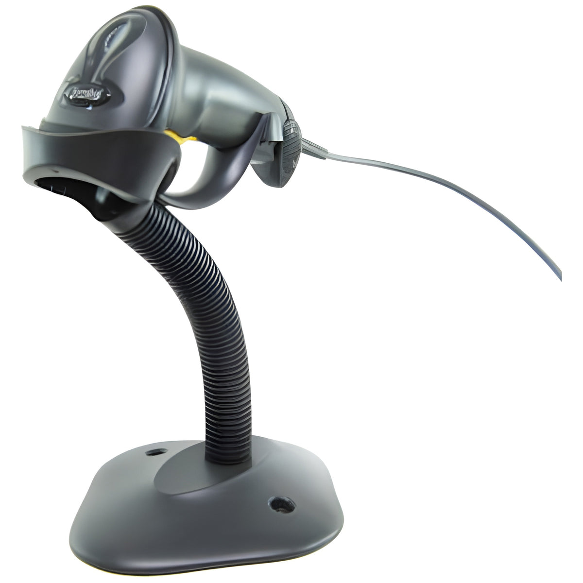 Zebra LS2208 — black scanner mounted in the IntelliStand