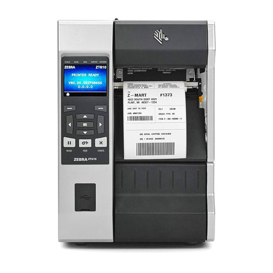 斑马工业标签打印机 ZT610 600 DPI 4.09英寸宽度 ZT61046-T010100Z