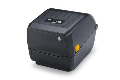 Zebra ZD220t thermal transfer desktop label printer, right three-quarter view