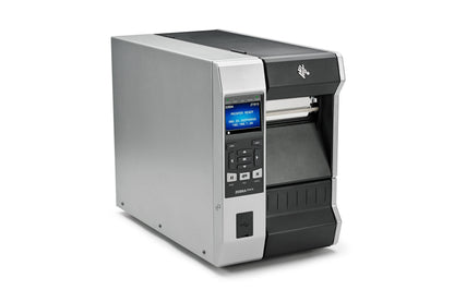 Zebra ZT610 industrial label printer, front view with the colour touch display